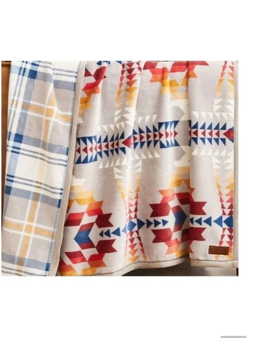 Pendleton Plush Throw Blanket 50" X 70" Reversible Legend Lake New